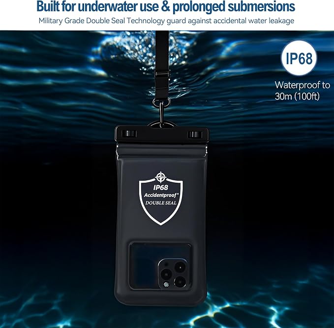 AiRunTech Large Waterproof Phone Pouch, River Lake Essential Accessories - Image 3