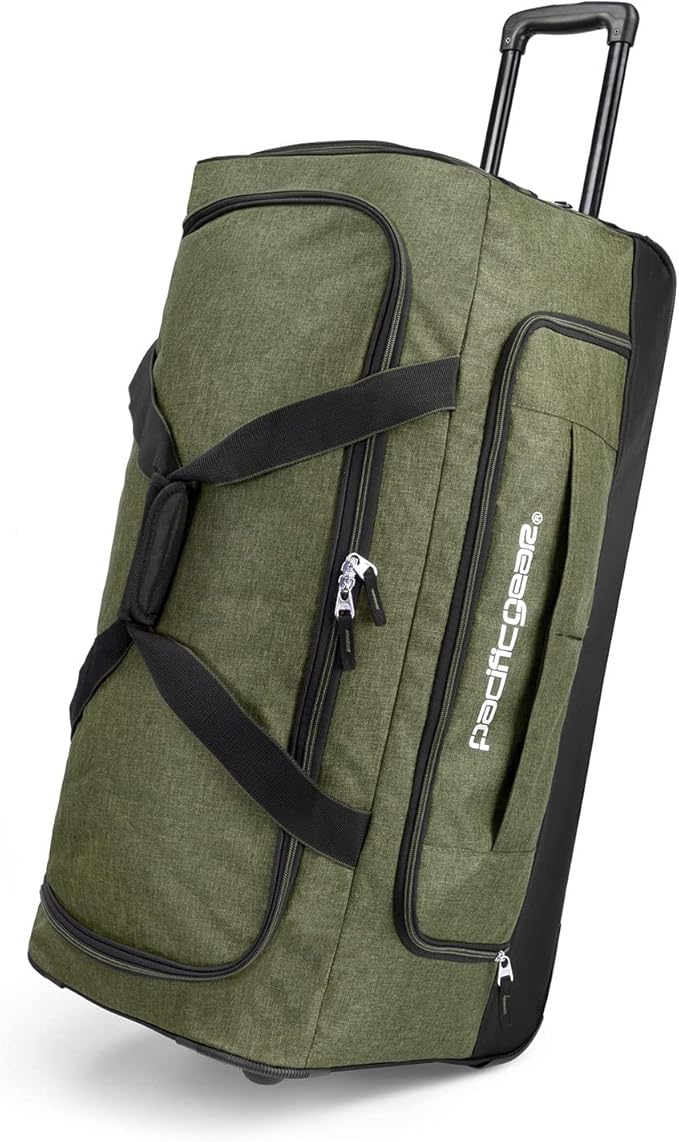 Pacific Gear Rolling Duffel Wheels, 30-inch Luggage, Hockey Bag, Heavy Duty by USTraveler