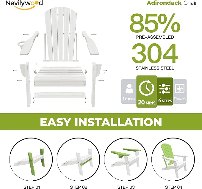 Folding Adirondack Chair - Image 7