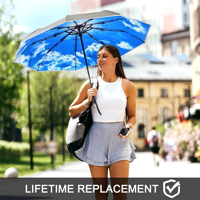 G4Free 42 Inch Eco Windproof Folding Umbrella - Image 7