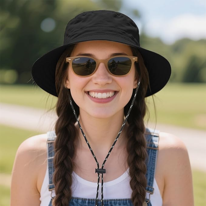 Durio Waterproof Bucket Hats for Woman UPF 50+ Sun Hat UV Protection Packable - Image 6