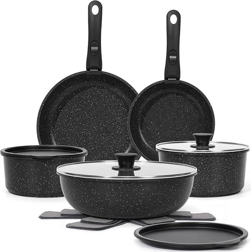 15Pcs Pots and Pans Set Non Stick, Cookware Sets by SODAY