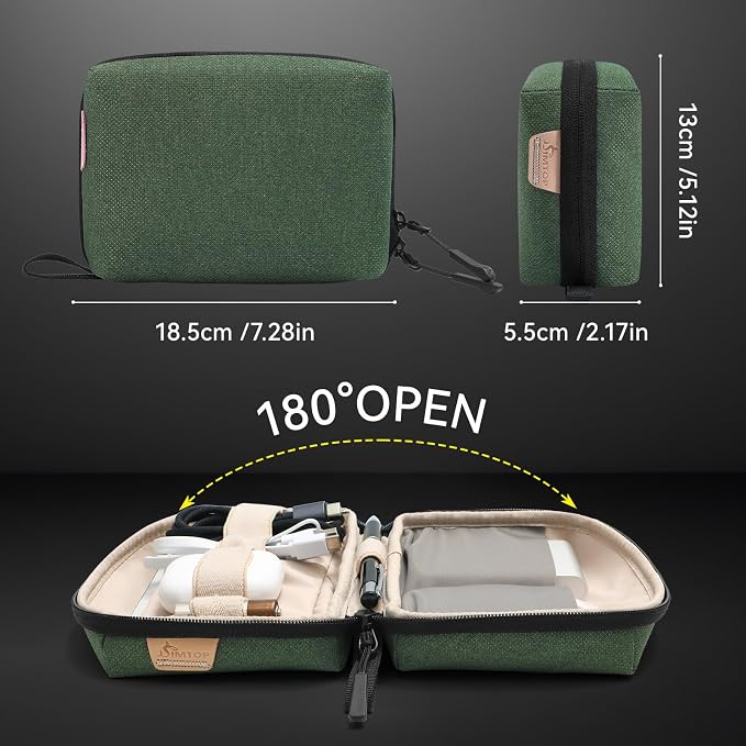 SIMTOP Electronics Organizer Cord Organizer Travel Case, Small Tech Bag - Image 2