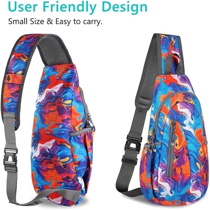 TITECOUGO Small Sling Bag, Lightweight Crossbody Backpack - Image 3