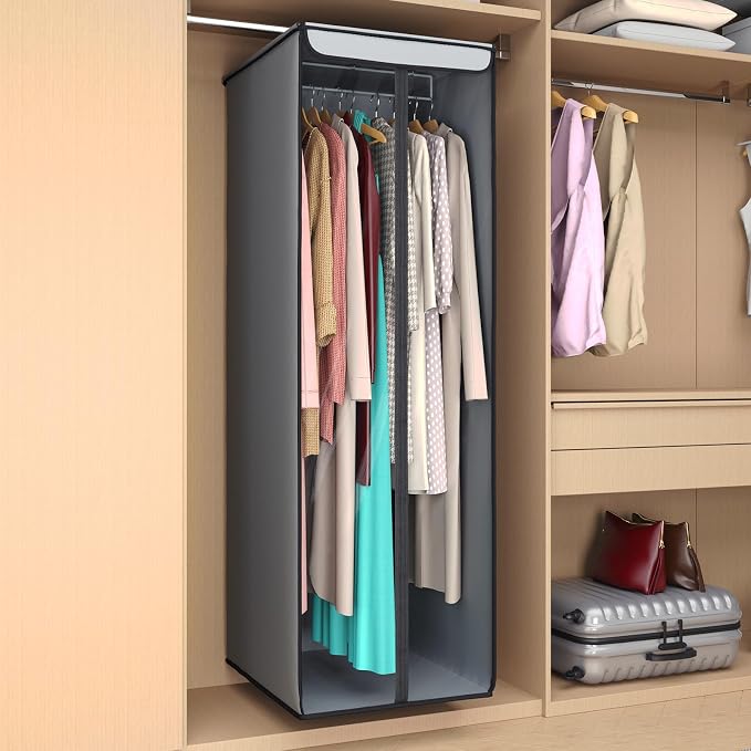 Univivi Garment Bags for Hanging Clothes, Large Clothes Storage Bags Closet - Image 2