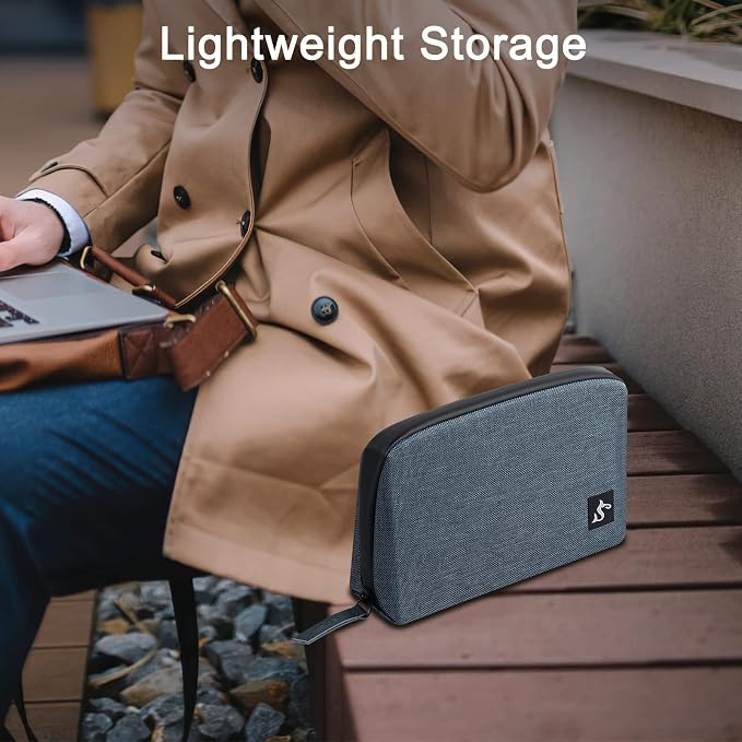 Electronics Organizer Travel Case – Water-resistant Cable Bag - Image 6