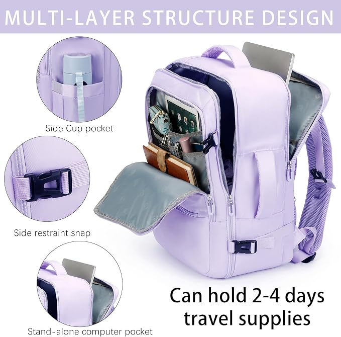 Sowaovut Travel Laptop Backpack, Extra Large High School College Backpacks - Image 4
