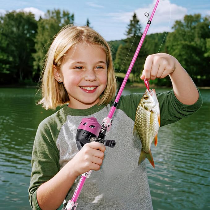 Kids Fishing Pole Set, Telescopic Fishing Rod Reel Combo Kids Starter Kit - Image 6