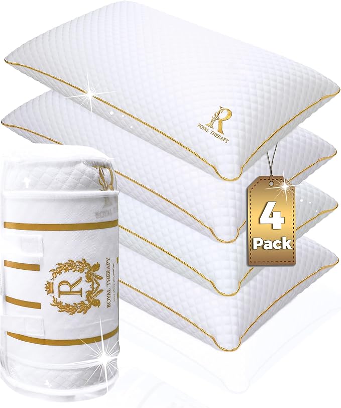 Royal Therapy Queen Memory Foam Pillows 4-Pack by ROYALTHERAPY