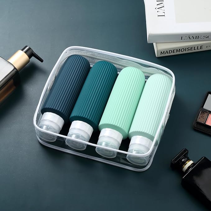 Travel Bottles for Toiletries, Large 6oz Travel Size Containers, BPA Free Leak - Image 7