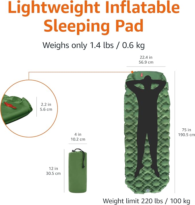 Amazon Basics Camping Sleeping Pad - Image 4
