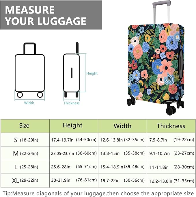 Travel Luggage Cover Suitcase Protector Fits 18-32 Inch Wheel Covers - Image 6