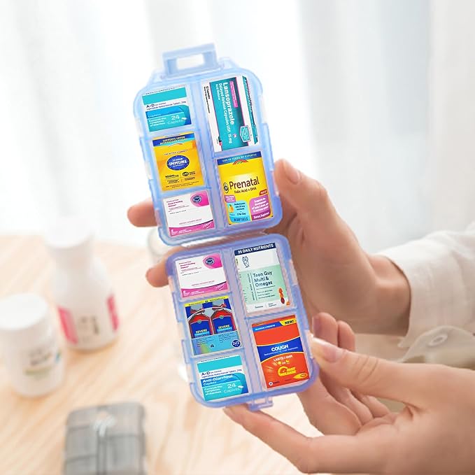 Small Pill Case Travel Pill Box Cute Pill Organizer - Image 2