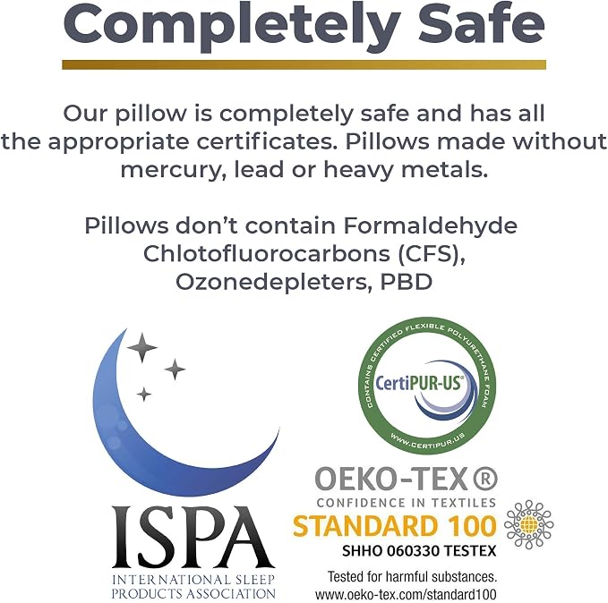 Royal Therapy Travel Memory Foam Pillow, Neck Pillow Bamboo Adjustable Side - Image 9