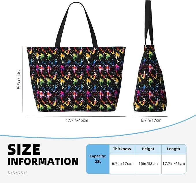 Beach Bag for Women Beach Tote Bag Waterproof Sandproof Large Bags - Image 4