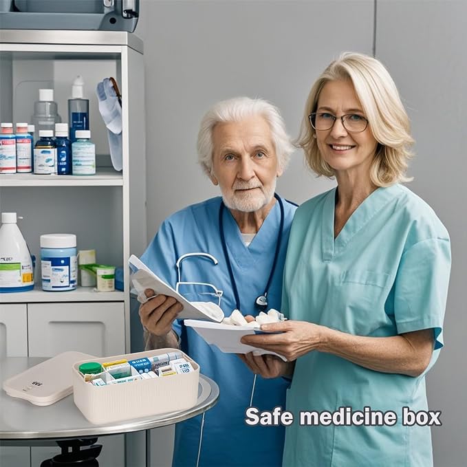 SANIDIKA Lockable Storage Box, Locking Medicine Box, Cell Phone Locked Jail - Image 7