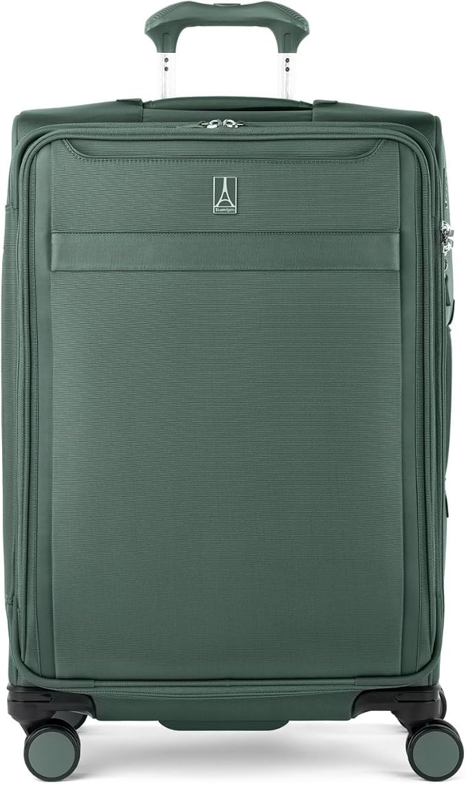 Travelpro VersaPack+ Lightweight Softside Expandable Checked Luggage, 8 Spinner by Travelpro