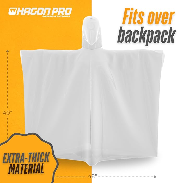 Hagon PRO Disposable Rain Ponchos - Image 6