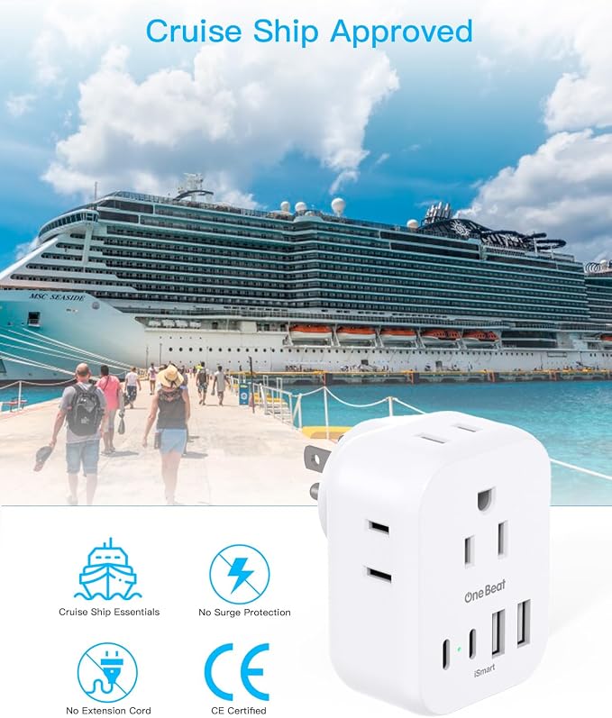 Travel Cruise Ship Essentials, Travel Plug Adapter - Image 5
