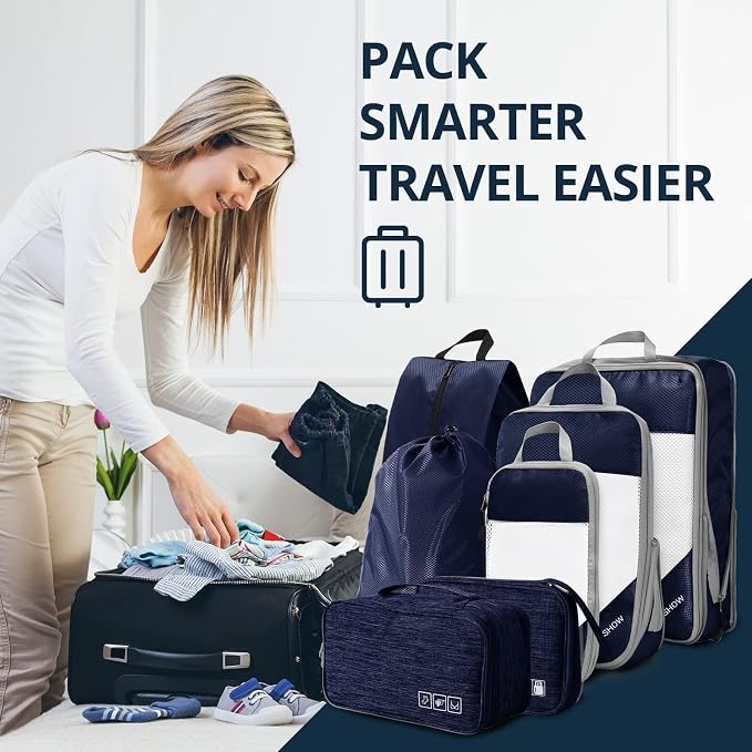 7 Set Compression Packing Cubes - Image 7
