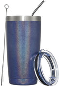 MEWAY 20oz Tumbler Double Wall Vacuum Insulated Travel Glitter Mug, Stainless by MEWAY