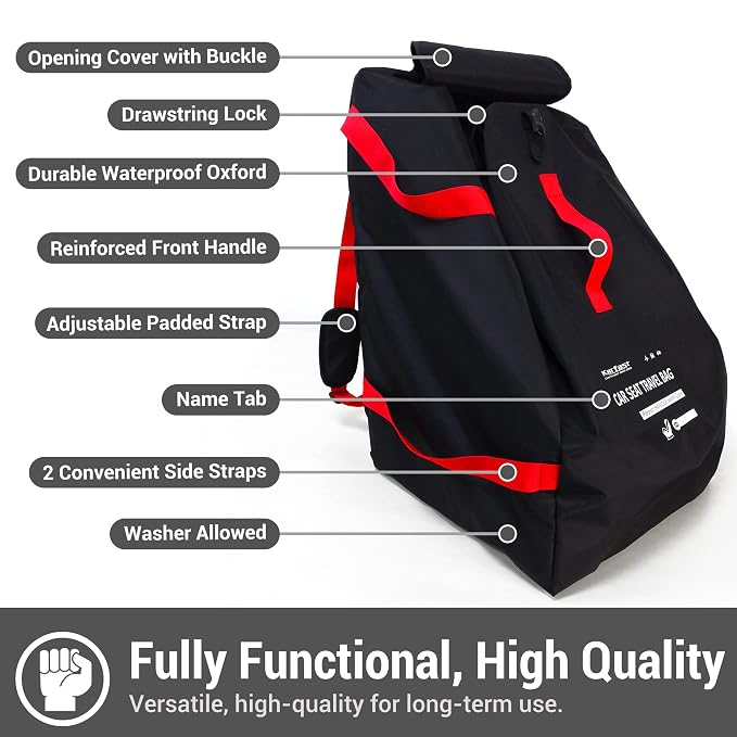 Car Seat Travel Bag Backpack for Air Travel - Image 3