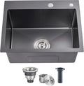 POPFLY 22x18 inch Drop In Kitchen Sink, 18 Gauge 304 Stainless Steel Top mount by POPFLY