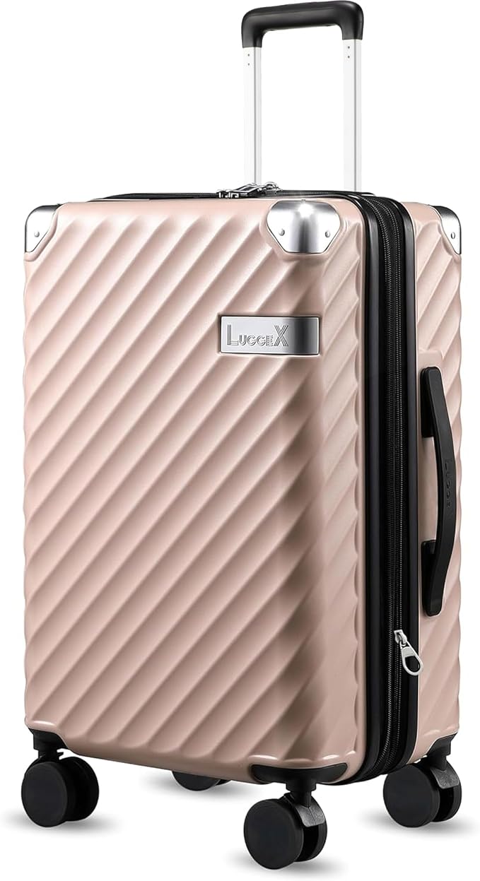 LUGGEX Luggage with Spinner Wheels, Polycarbonate Expandable Hard Shell Suitcase by LuggeXLUGGAGE