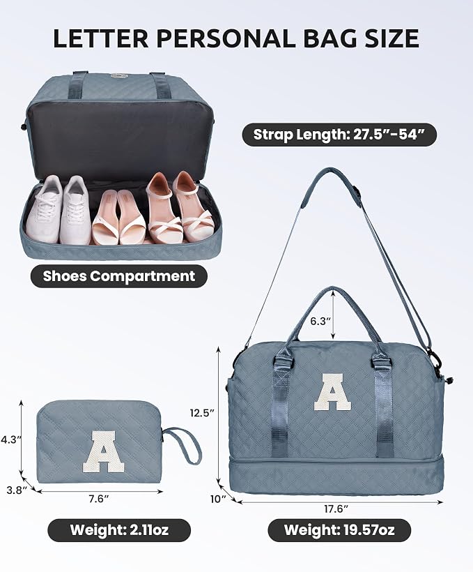 Personalized Gifts-Initial Overnight Bag - Image 3