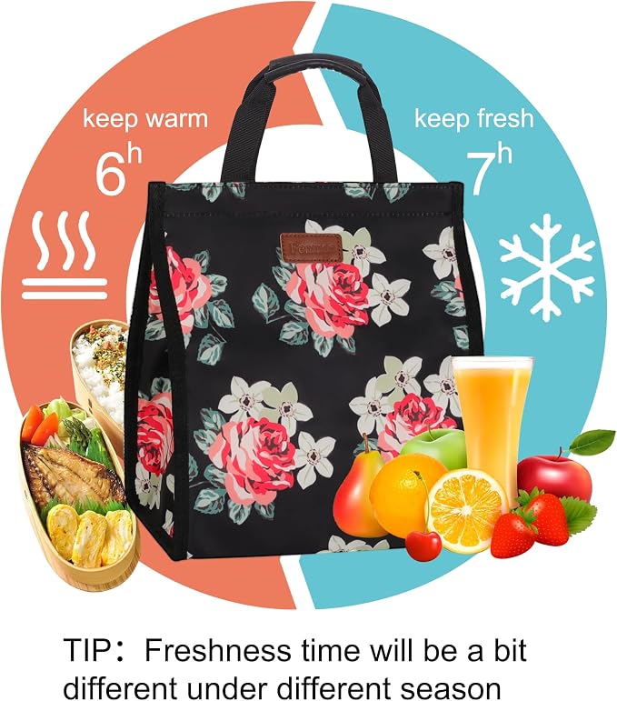 Lunch Bags for Women Insulated Reusable Lunch Tote - Image 5