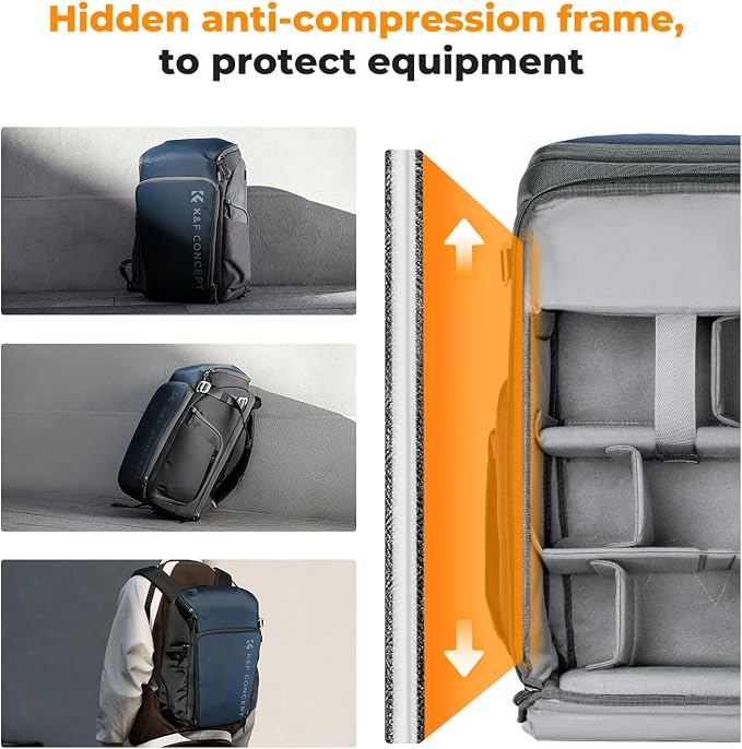 K&F CONCEPT Camera bags Waterproof 25L Large Capacity Camera Case - Image 4