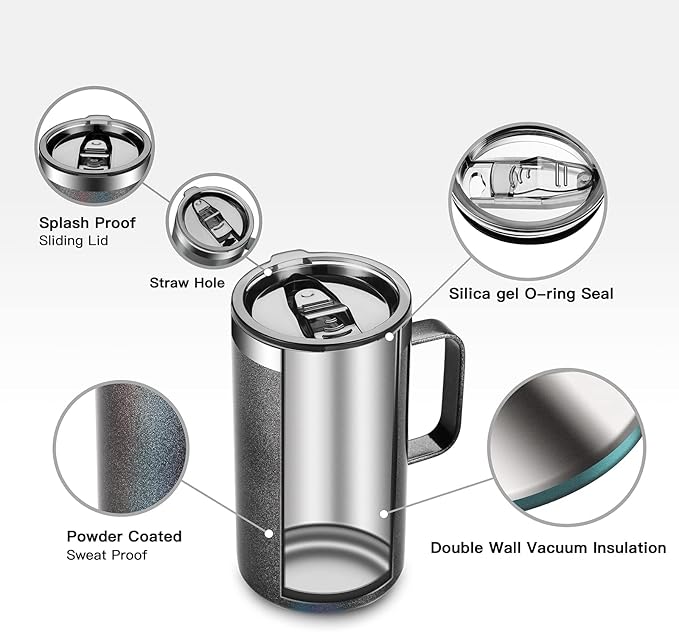KXIAOCHEN 20oz Insulated Coffee Mug - Image 6