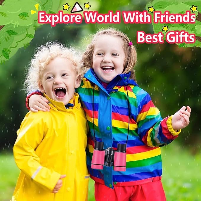 Kids Binoculars Best Gifts for 3-12 Years Boys Girls High-Resolution Optics - Image 5