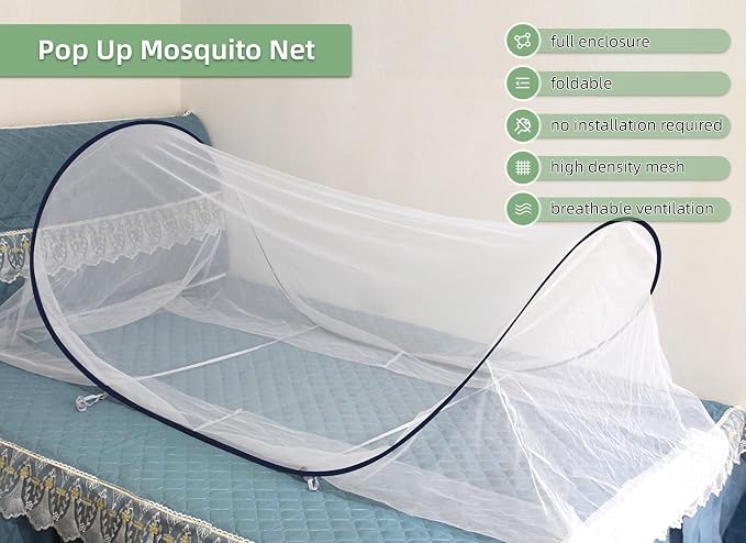78 * 32 * 22 Inch Large Up Mosquito Tent, Portable Foldable Mosquito Net - Image 2