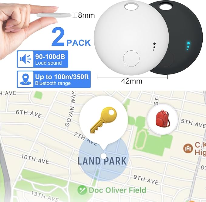 Bluetooth Tracker for Android, 2 Pack Item Finder Work - Image 7