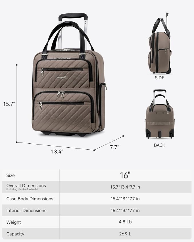 LUGGEX Underseat Carry On Luggage - Image 7