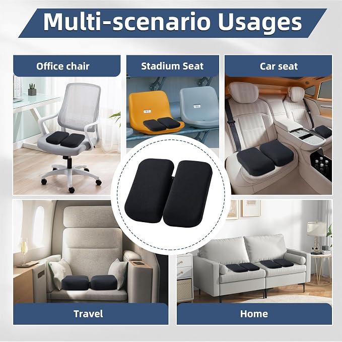 Adjustable Seat Cushion, Memory Foam Seat Cushion - Image 6