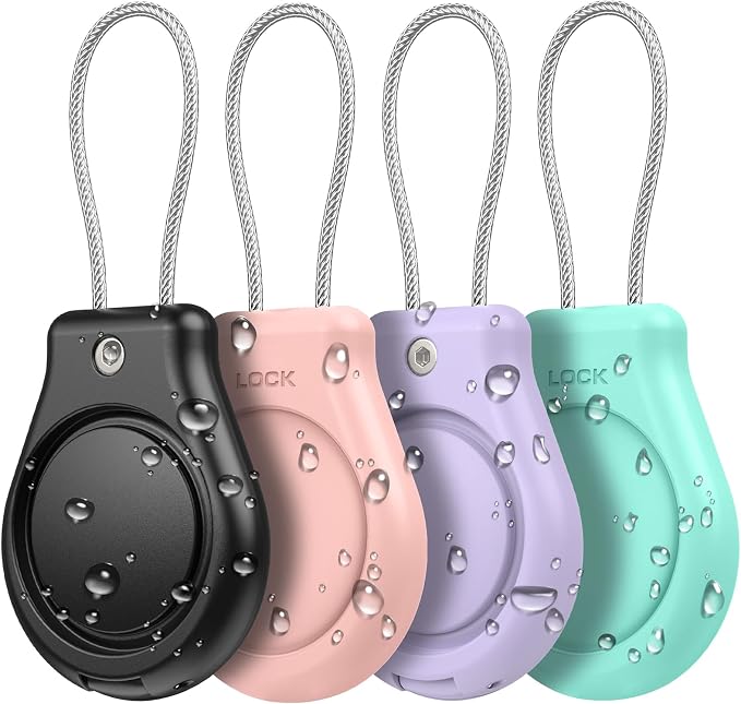 Waterproof AirTag Keychain Holder, Air tag Lock Case by Pautas