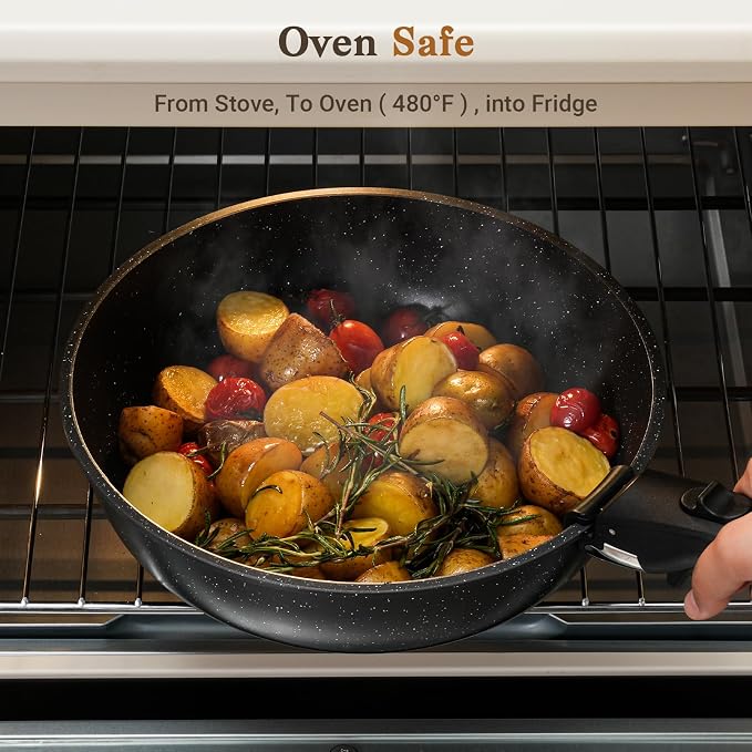15Pcs Pots and Pans Set Non Stick, Cookware Sets - Image 8