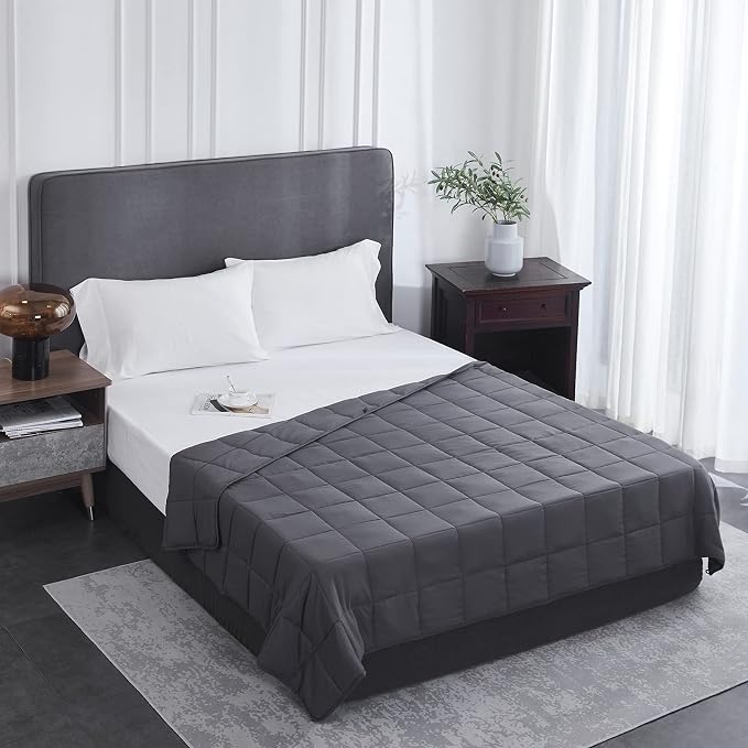 L'AGRATY Weighted Blanket Queen Size Cooling Breathable Heavy Blanket - Image 2
