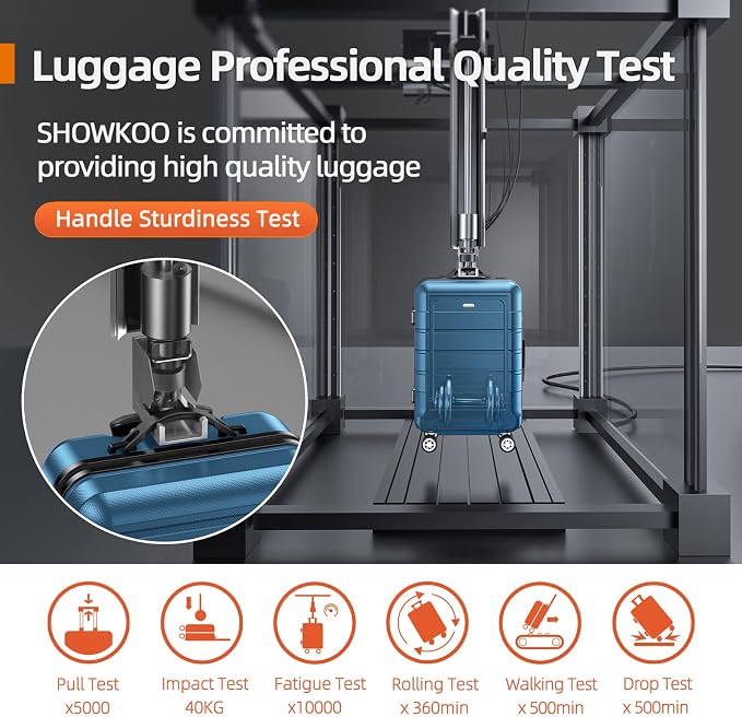 SHOWKOO Luggage Sets Expandable PC+ABS Durable Suitcase Sets Double Wheels TSA - Image 7