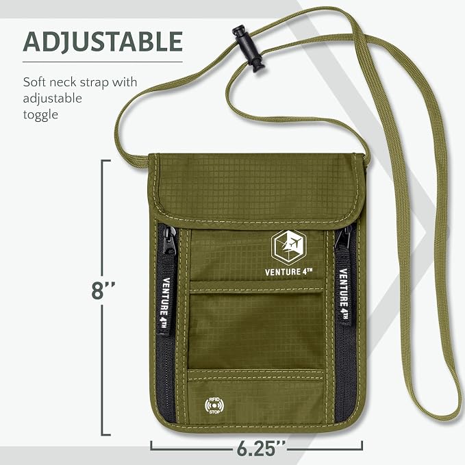 VENTURE 4TH Passport Holder Neck Wallet - Image 2