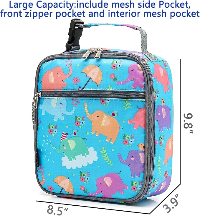 FlowFly Kids Lunch box Insulated Soft Bag Mini Cooler Back to School Thermal - Image 3