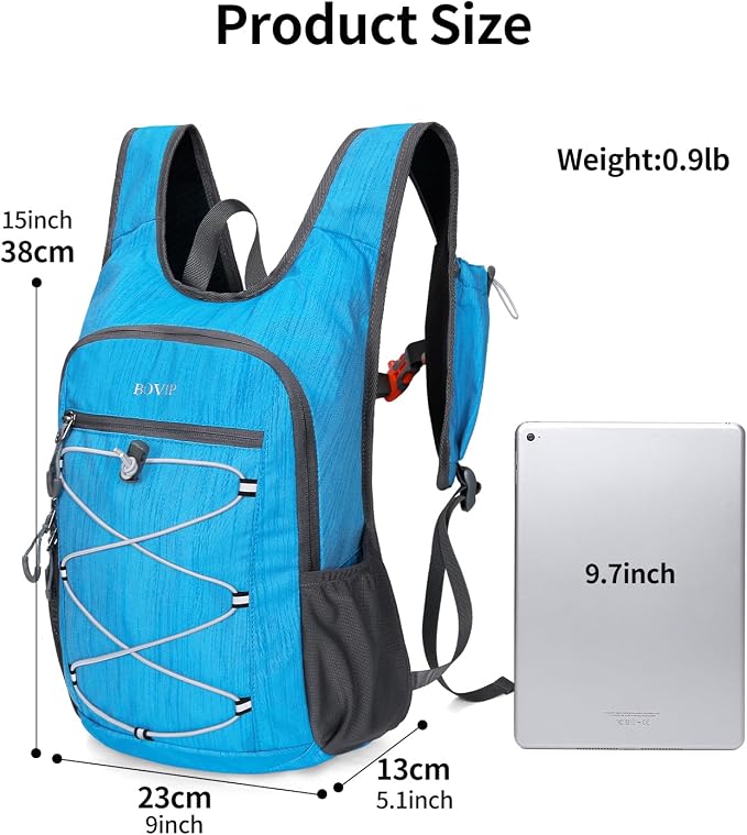 BOVIP 20L Hiking Backpack Lightweight Packable Hiking Daypack Small Travel - Image 5