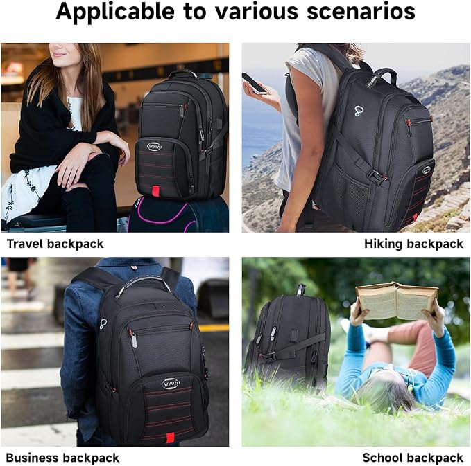 18.4 Inch Travel Laptop Backpack, Extra Large Backpack, Laptop Backpack - Image 6