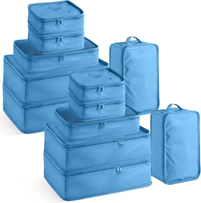 Reginary 6 Set Travel Packing Cubes Luggage Organizer Set Lightweight Suitcase by Reginary
