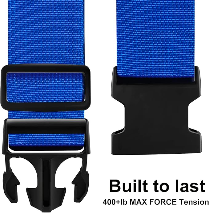 Luggage Straps for Suitcases TSA Approved-2 Pack Bright Personalized Luggage - Image 2