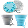 Litoexpe 2 Pack Silicone Collapsible Travel Cup Portable Folding Camping Cup by PRATICALPRODUCTS