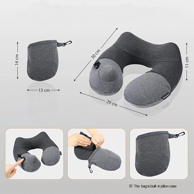 Inflatable Travel Neck Pillow, Best Airplane Neck Pillow - Image 4