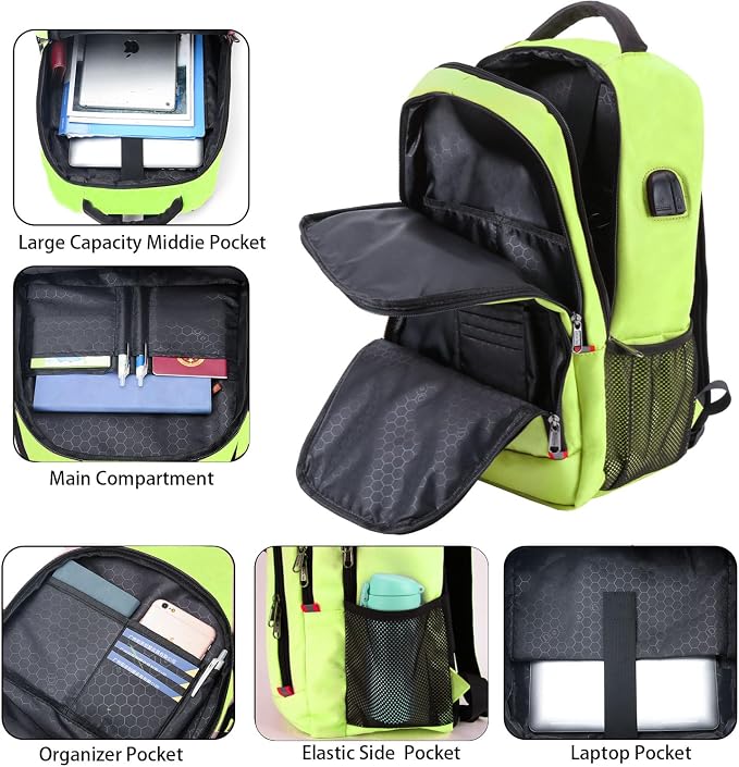 Laptop Backpack for Men, Large Anti-Theft Business Travel Backpack - Image 3